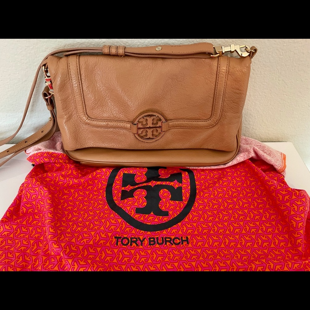 Tory Burch Amanda Light Tan Crossbody